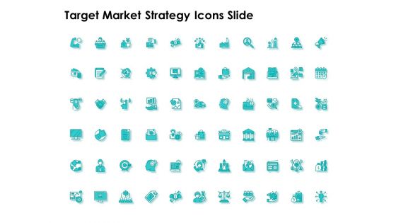 Target Market Strategy Icons Slide Ppt Inspiration Template PDF