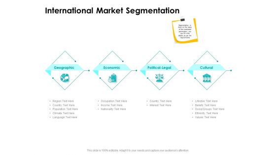 Target Market Strategy International Market Segmentation Ppt Show Deck PDF