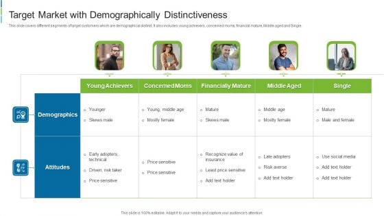 Target Market With Demographically Distinctiveness Mockup PDF