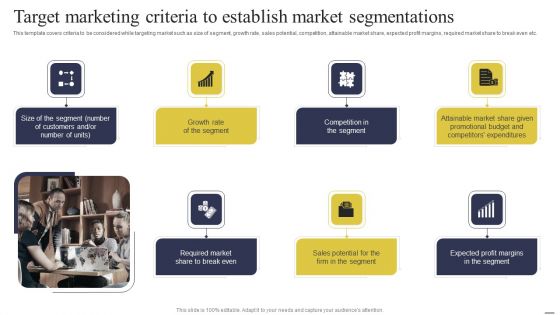 Target Marketing Criteria To Establish Market Segmentations Themes PDF