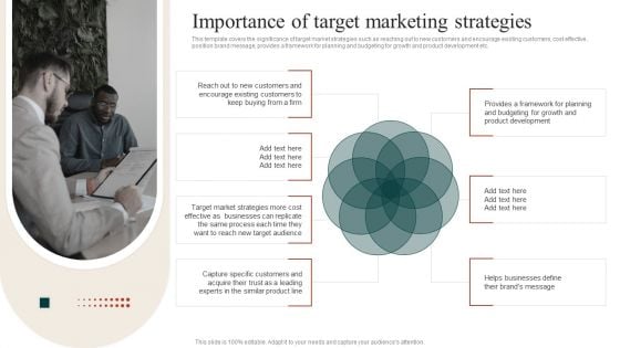 Target Marketing Techniques Importance Of Target Marketing Strategies Brochure PDF