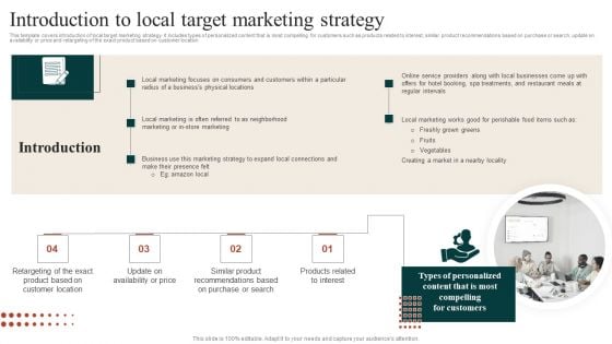 Target Marketing Techniques Introduction To Local Target Marketing Strategy Microsoft PDF