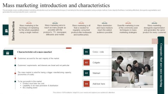 Target Marketing Techniques Mass Marketing Introduction And Characteristics Icons PDF Target Marketing Techniques Mass Marketing Introduction And Characteristics Icons PDF