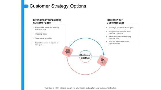 Target Persona Customer Strategy Options Ppt Professional Example PDF