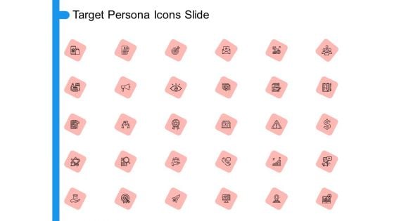 Target Persona Icons Slide Ppt Icon Examples PDF
