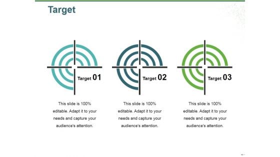 Target Ppt PowerPoint Presentation Icon Graphics