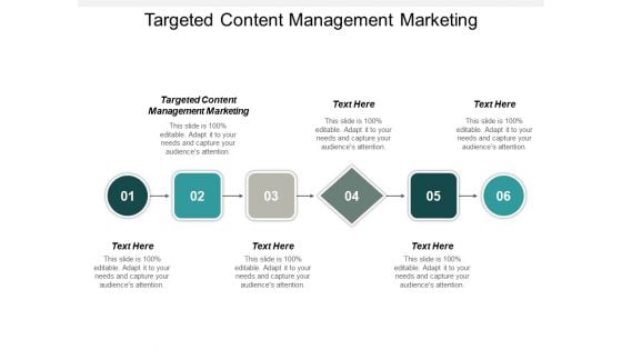 Targeted Content Management Marketing Ppt PowerPoint Presentation Pictures Influencers Cpb