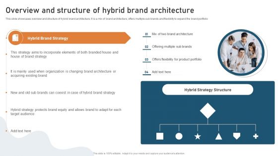 Targeted Market Entry Strategy Overview And Structure Of Hybrid Brand Architecture Infographics PDF