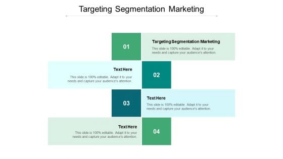 Targeting Segmentation Marketing Ppt PowerPoint Presentation Ideas Graphics Tutorials Cpb