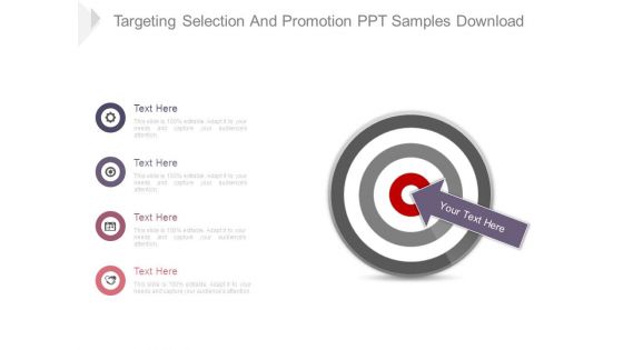 Targeting Selection And Promotion Ppt Samples Download