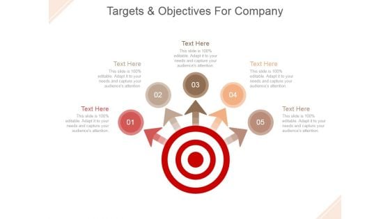 Targets And Objectives For Company Ppt PowerPoint Presentation Professional