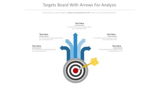 Targets Board With Arrows For Analysis Powerpoint Slides Targets Board With Arrows For Analysis Powerpoint Slides