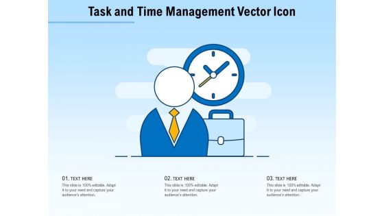 Task And Time Management Vector Icon Ppt PowerPoint Presentation Styles Graphics Template PDF