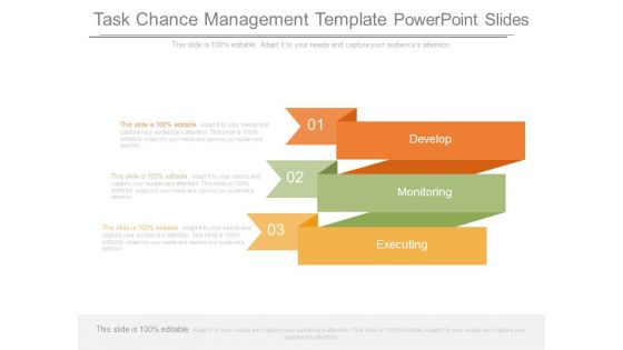 Task Chance Management Template Powerpoint Slides