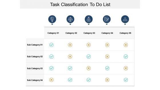 Task Classification To Do List Ppt PowerPoint Presentation Styles Icon