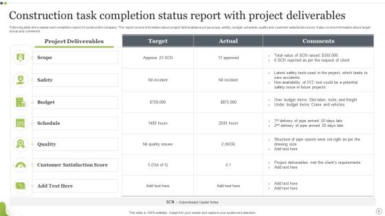 Task Completion Status Report Ppt PowerPoint Presentation Complete With Slides Slide08