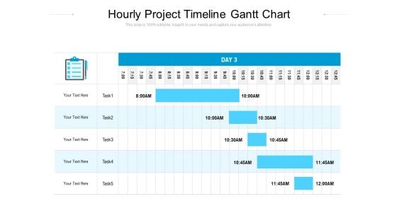 Task Hourly Schedule Gantt Chart Ppt PowerPoint Presentation Portfolio Examples PDF