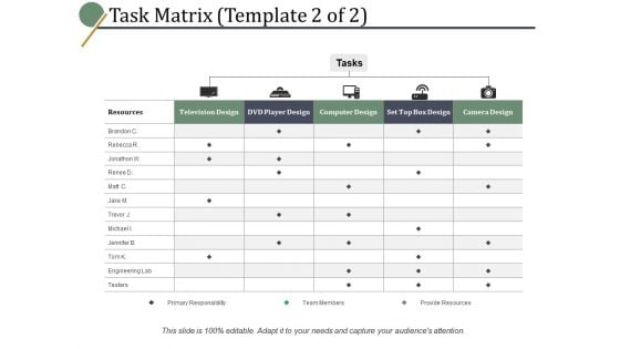 Task Matrix Computer Design Ppt PowerPoint Presentation Pictures Samples