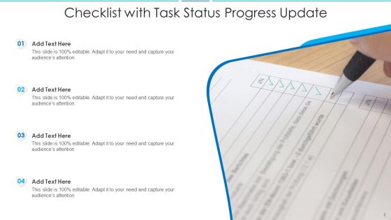 Task Status Progress Update Ppt PowerPoint Presentation Complete With Slides Slide02