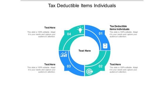 Tax Deductible Items Individuals Ppt PowerPoint Presentation Infographic Template Example Cpb Pdf