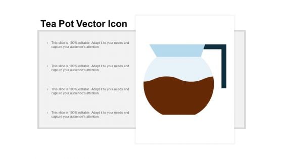 Tea Pot Vector Icon Ppt PowerPoint Presentation Professional Icon