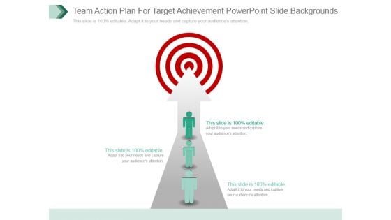 Team Action Plan For Target Achievement Powerpoint Slide Backgrounds