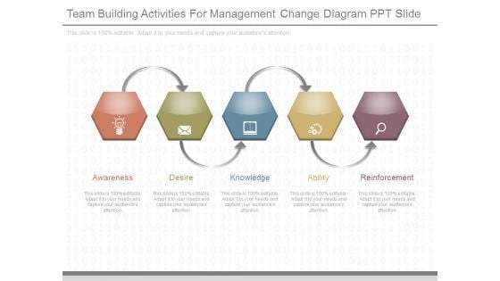 Team Building Activities For Management Change Diagram Ppt Slide