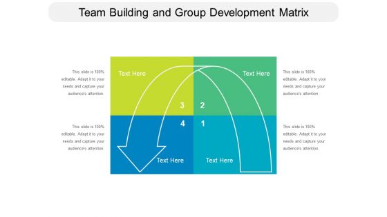 Team Building And Group Development Matrix Ppt PowerPoint Presentation Pictures Designs PDF