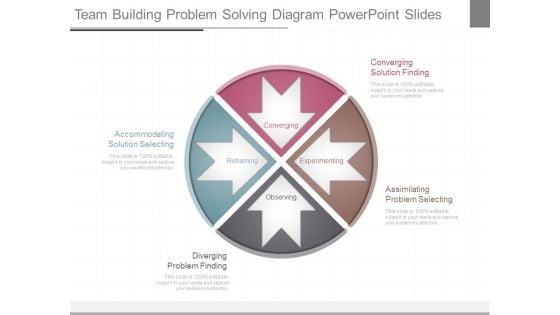 Team Building Problem Solving Diagram Powerpoint Slides