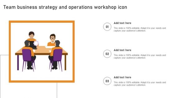 Team Business Strategy And Operations Workshop Icon Download PDF