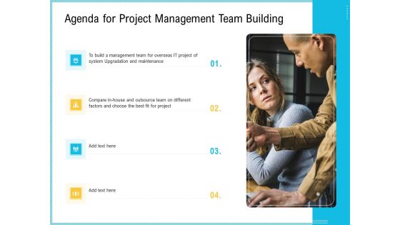 Team Collaboration Of Agenda For Project Management Team Building Ppt Portfolio Format Ideas PDF