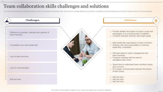 Team Collaboration Skills Challenges And Solutions Information PDF Team Collaboration Skills Challenges And Solutions Information PDF