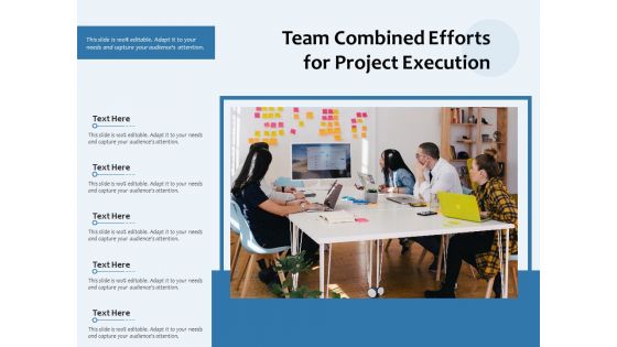 Team Combined Efforts For Project Execution Ppt PowerPoint Presentation Infographics Guidelines PDF