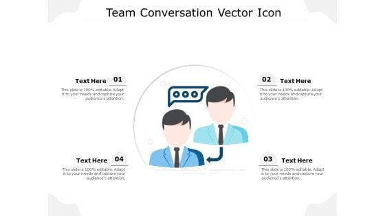 Team Conversation Vector Icon Ppt PowerPoint Presentation Outline Gridlines