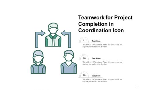 Team Cooperativeness Icon Business Collaboration Ppt PowerPoint Presentation Complete Deck