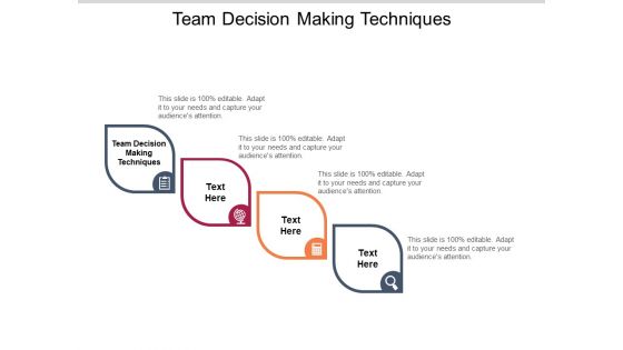 Team Decision Making Techniques Ppt PowerPoint Presentation Styles Example File Cpb Pdf