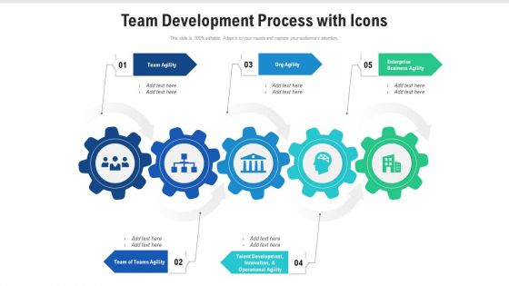 Team Development Process With Icons Ppt Show Graphics PDF
