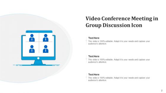 Team Discussion Icon Developing Growth Ppt PowerPoint Presentation Complete Deck With Slides