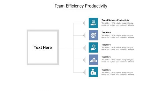 Team Efficiency Productivity Ppt PowerPoint Presentation Show Background Images Cpb Pdf