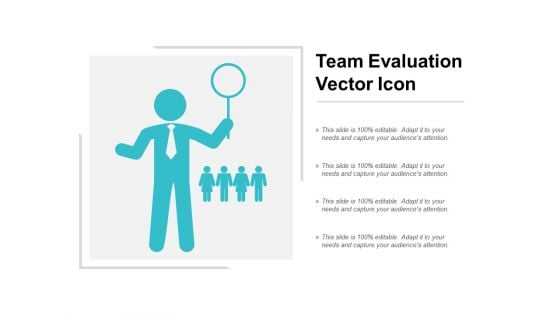 team evaluation vector icon ppt powerpoint presentation infographics demonstration