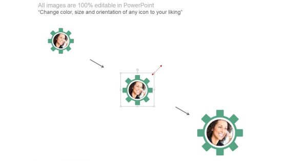 Team Gears Design With Social Media Icons Powerpoint Slides