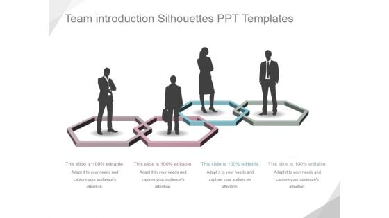 Team Introduction Silhouettes Ppt PowerPoint Presentation Samples