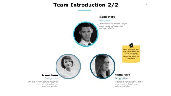 Team Introduction Teamwork Ppt PowerPoint Presentation Show Demonstration