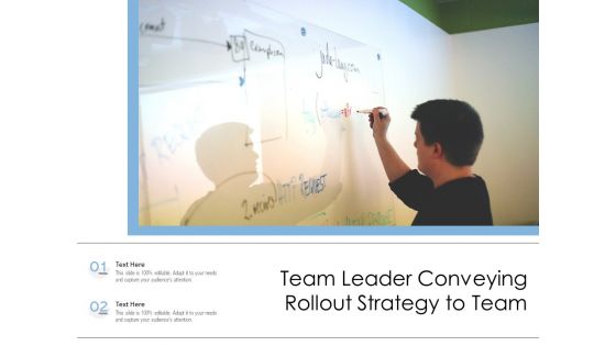 Team Leader Conveying Rollout Strategy To Team Ppt PowerPoint Presentation Summary Gridlines PDF