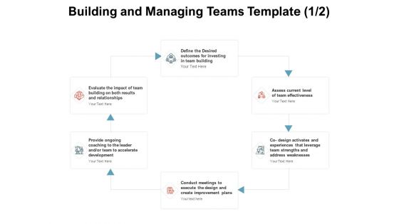 Team Manager Administration Building And Managing Teams Template Conduct Meetings Topics Pdf