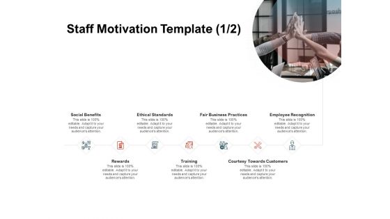 Team Manager Administration Staff Motivation Template Social Benefits Clipart Pdf