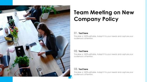 Team Meeting On New Company Policy Ppt Ideas Clipart PDF