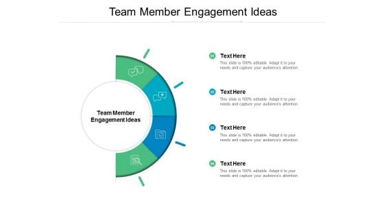 Team Member Engagement Ideas Ppt PowerPoint Presentation Professional Slide Portrait Cpb