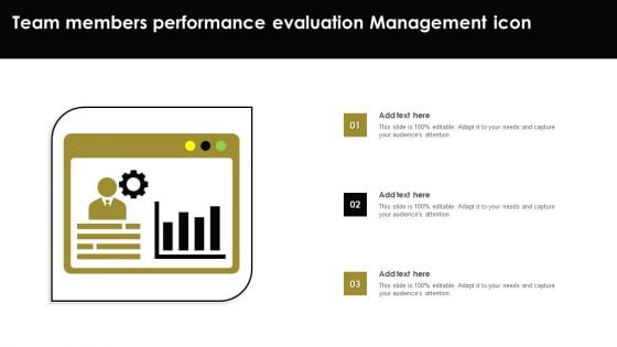 Team Members Performance Evaluation Management Icon Download PDF