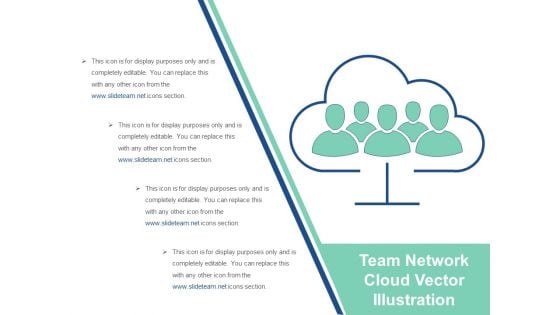 Team Network Cloud Vector Illustration Ppt PowerPoint Presentation Gallery Example PDF